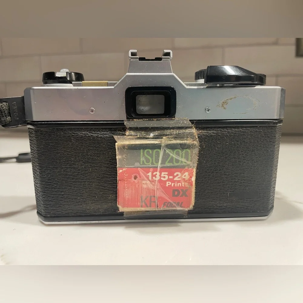 Fujica STX-1 35mm SLR Analog Camera Body with Toyo Optics 28mm Lens